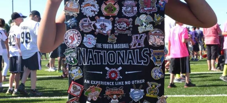 pin trading in softball